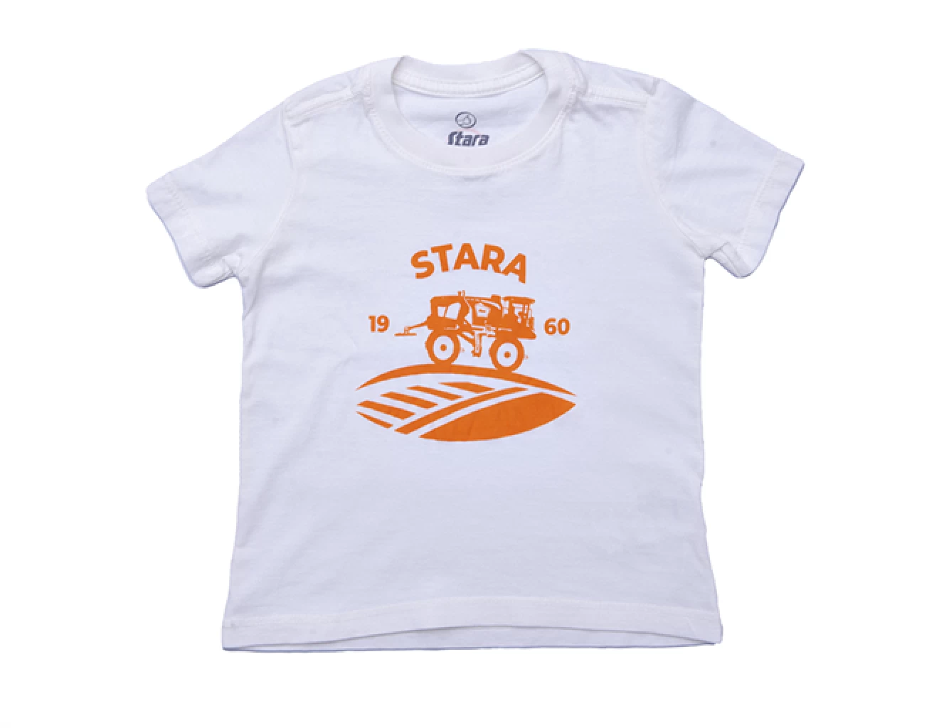 Чисто белая детская футболка Stara