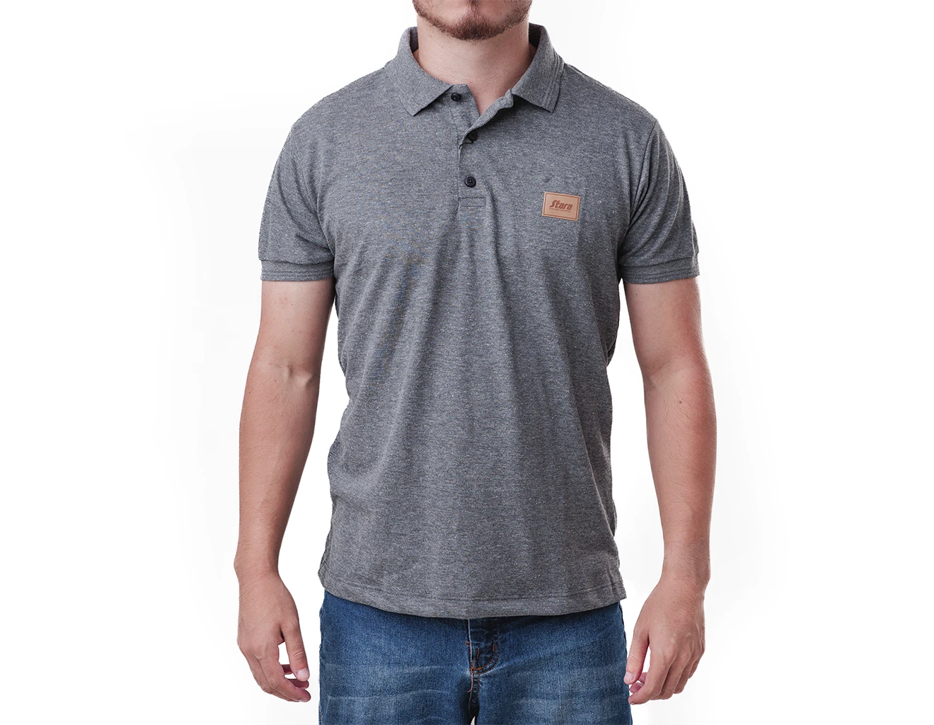 Camisa Polo Cinza Milani
