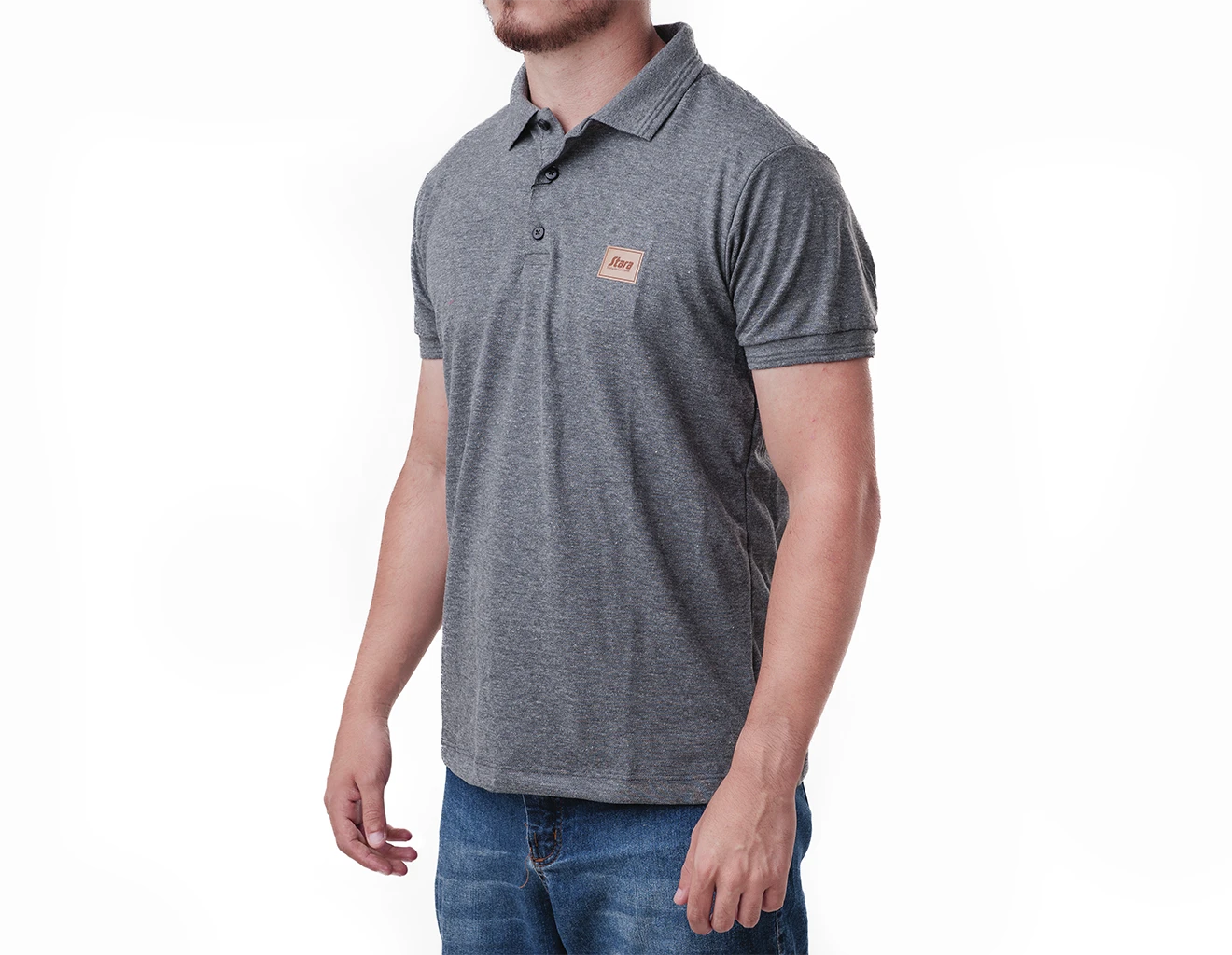 Camisa Polo Cinza Milani