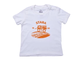 Чисто белая детская футболка Stara